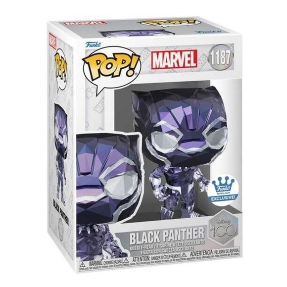 Funko Pop Marvel Disney 100 Black Panther 1187 Funko Shop Exclusive - Picture 1 of 2
